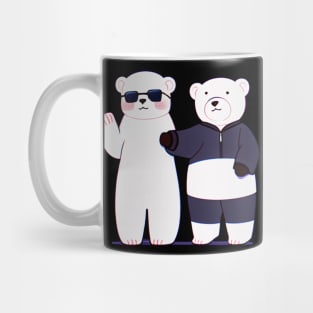 Sunglass Polar Bear with Buddy Bear Mug